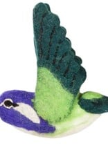 dZi Handmade Wild Woolie Costas Hummingbird Ornament