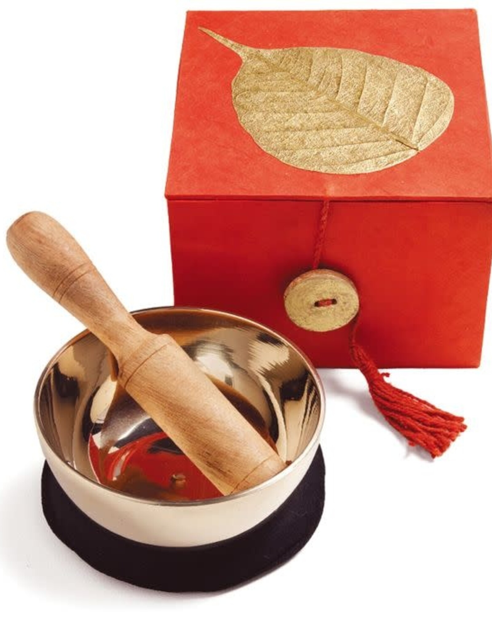 dZi Handmade Meditation Bowl Gold Bodhi