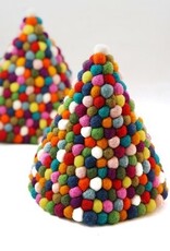 Ganesh Himal Felt Ball Cone Tree