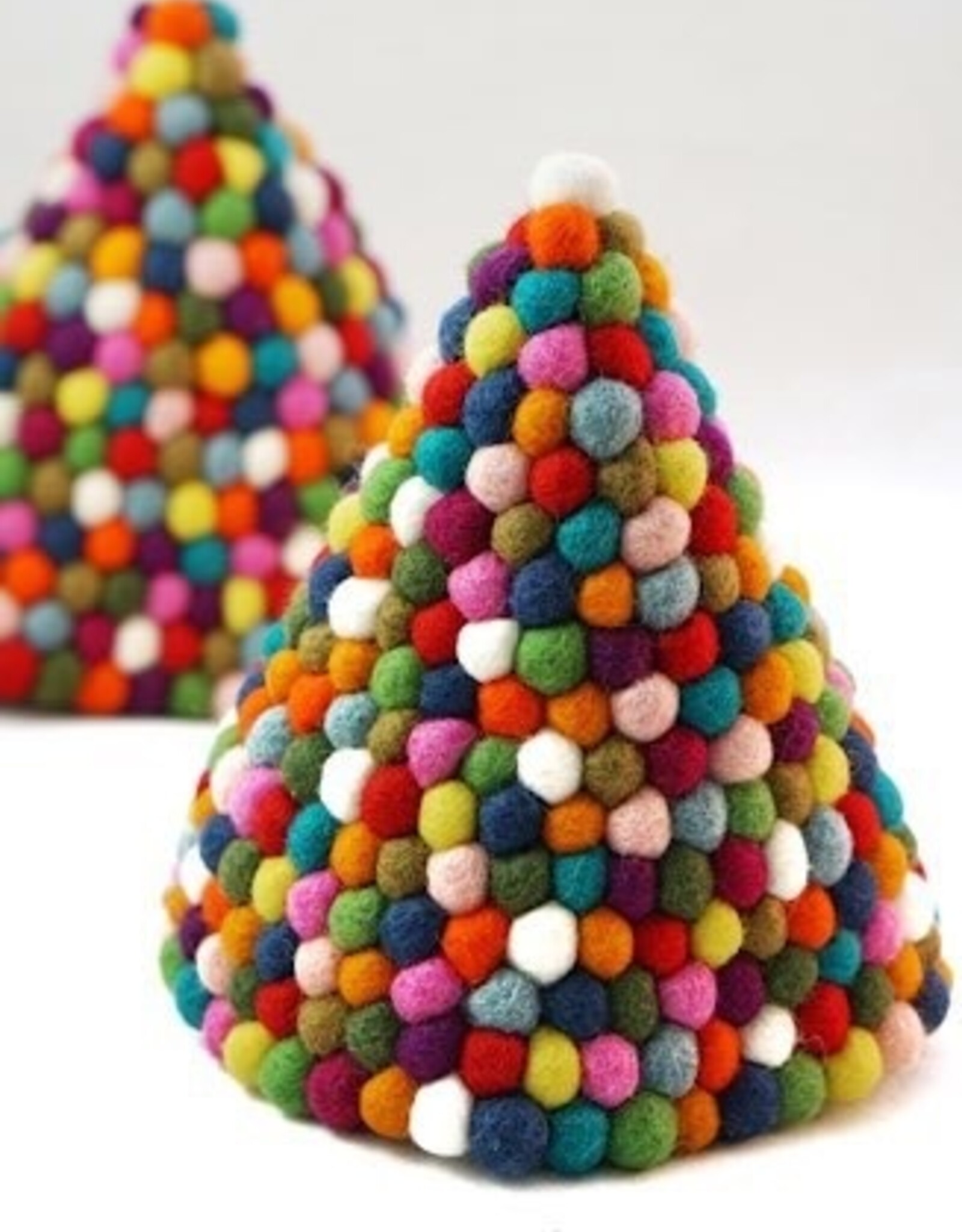 Ganesh Himal Felt Ball Cone Tree