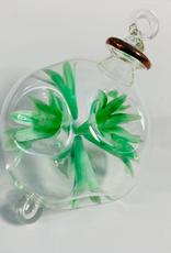 Dandarah Small Blown Glass Ornament - Pistachio Blossoms