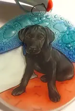 Pampeana Black Lab Puppy Ornament