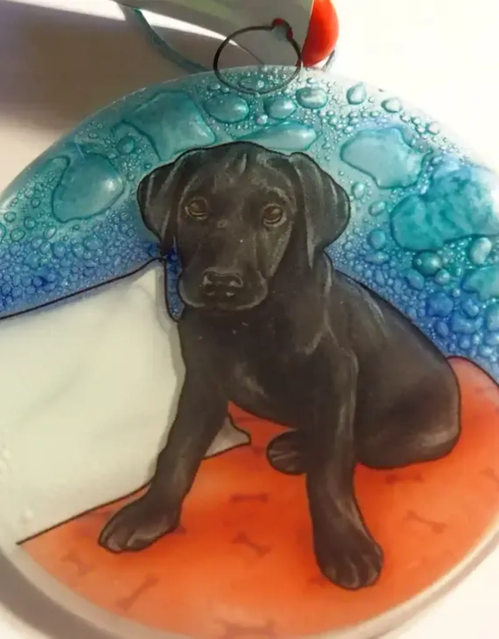 Pampeana Black Lab Puppy Ornament