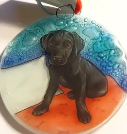 Pampeana Black Lab Puppy Ornament
