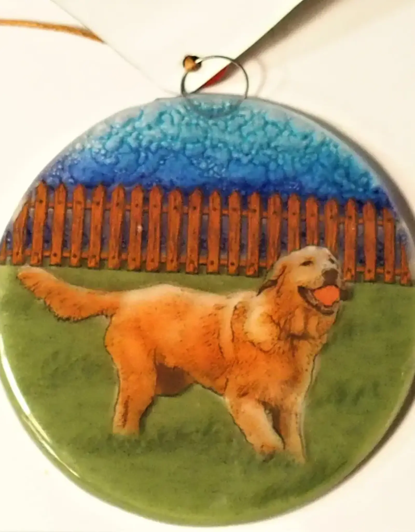 Pampeana Golden Retriever Ornament