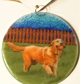 Pampeana Golden Retriever Ornament