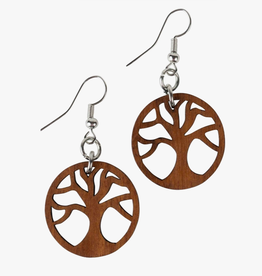 Ten Thousand Villages Tree of Life Hoop Earrings