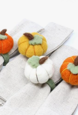 Global Crafts Set of 4 Pumpkin Felt Napkin Rings