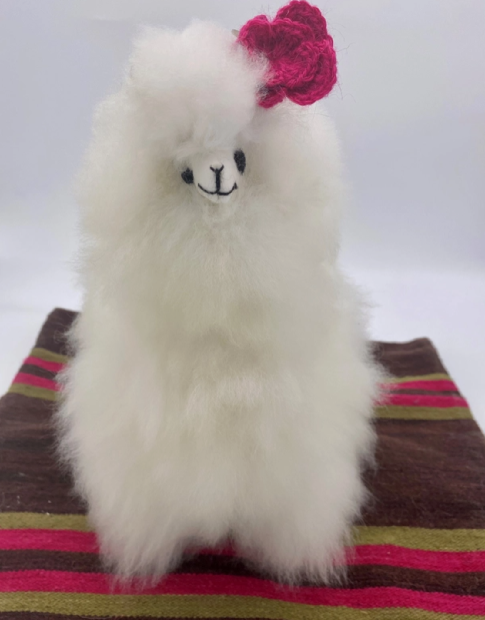 Blossom Inspirations Alpaca Standing Fur Toy 10" x 12"