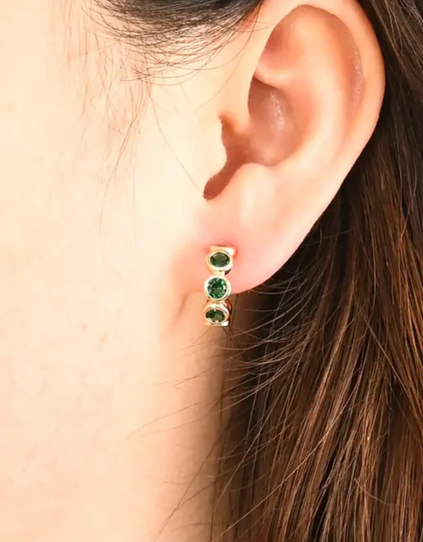 Starfish Project Jubilee Emerald Green Hoop Earrings