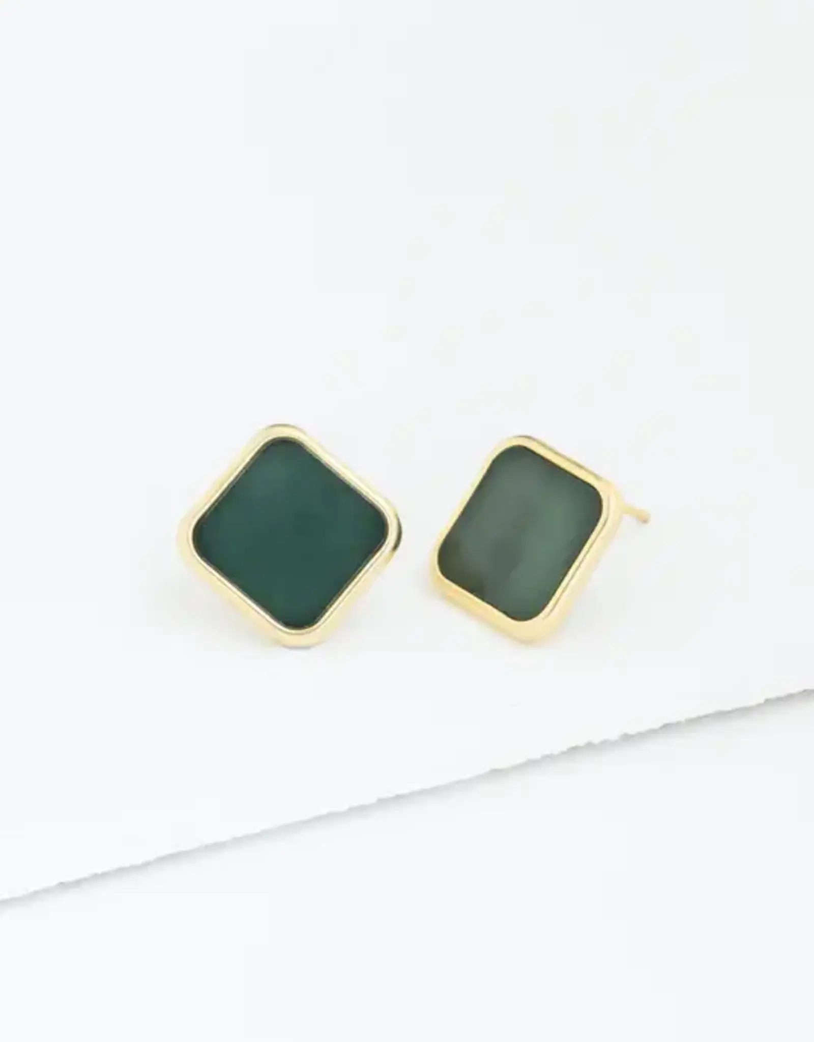 Starfish Project Noble Studs in Evergreen
