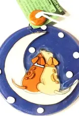 Pampeana Dogs on the Moon Ornament