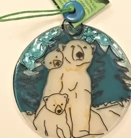 Pampeana Polar Bear Family Ornament