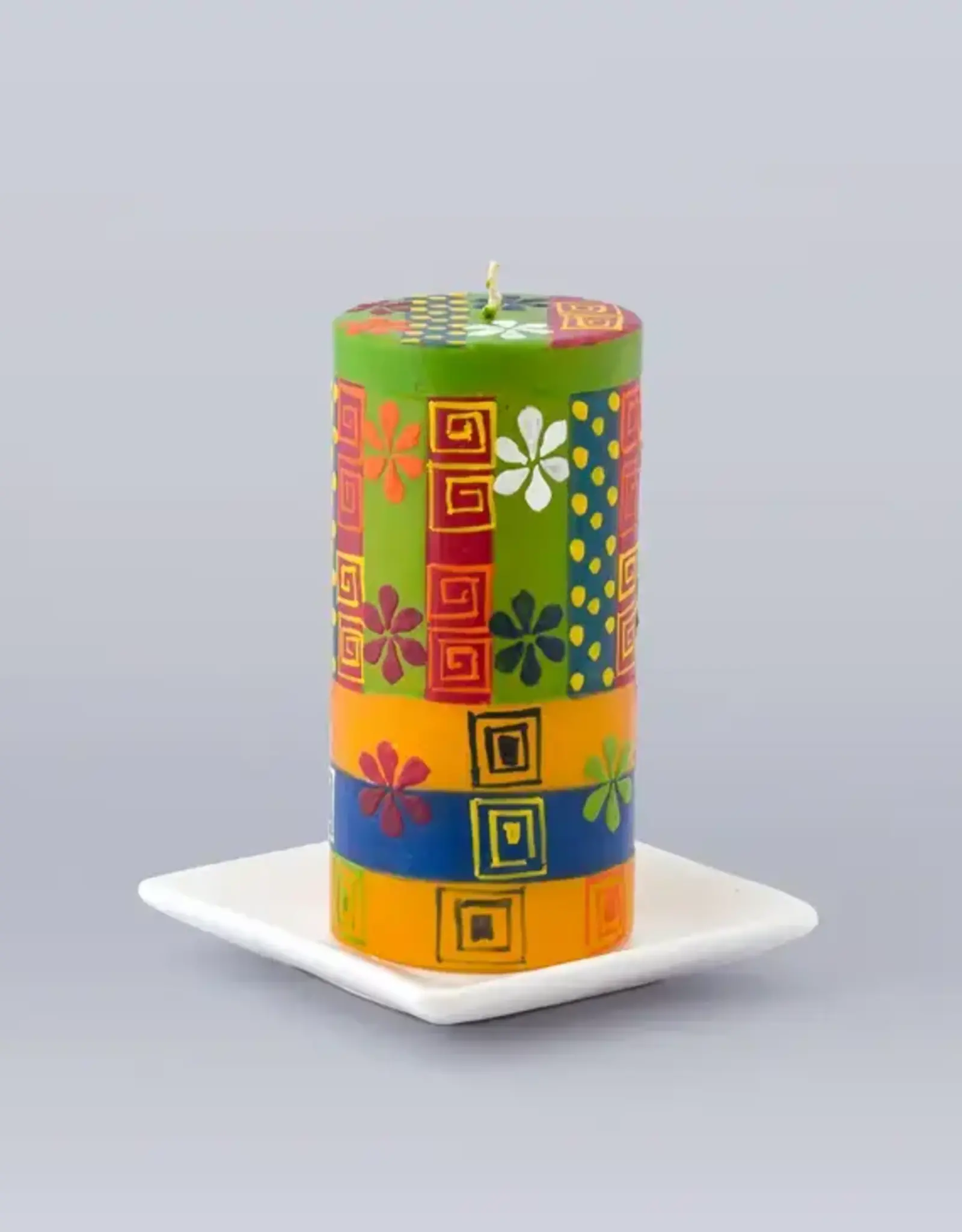 Thumbprint Artifacts Summer Candle - Pillar 3” x 6”