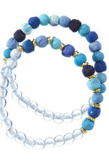 Serrv Neela Sari & Glass Bracelets