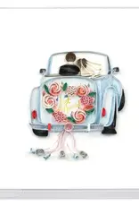 Quilling Card Quilled Just Married Drive Away Card