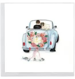 Quilling Card Quilled Just Married Drive Away Card