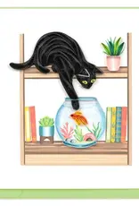 Quilling Card Quilled Mischievous Cat Greeting Card