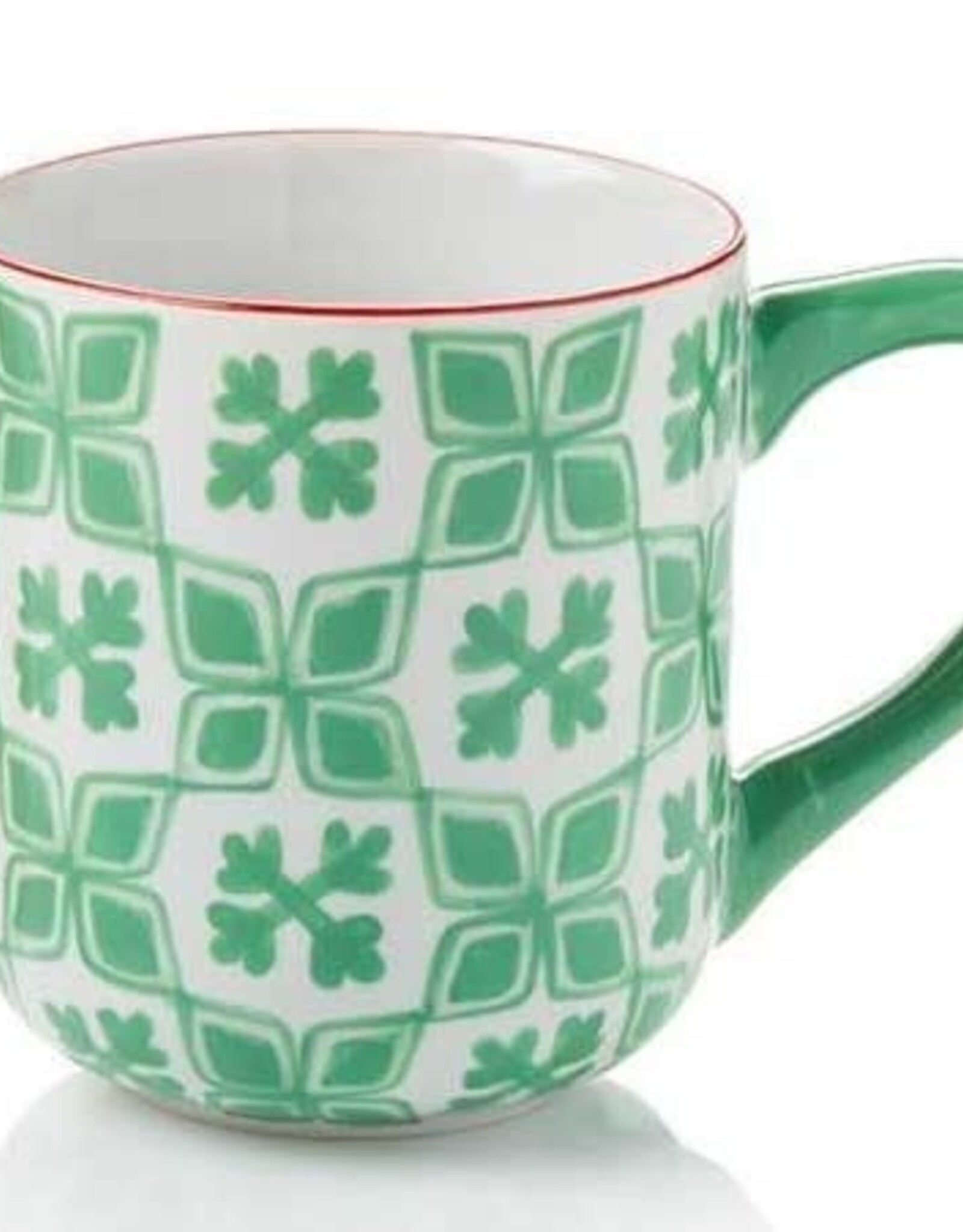 Serrv Green Snowstar Mug