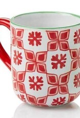 Serrv Red Snowstar Mug