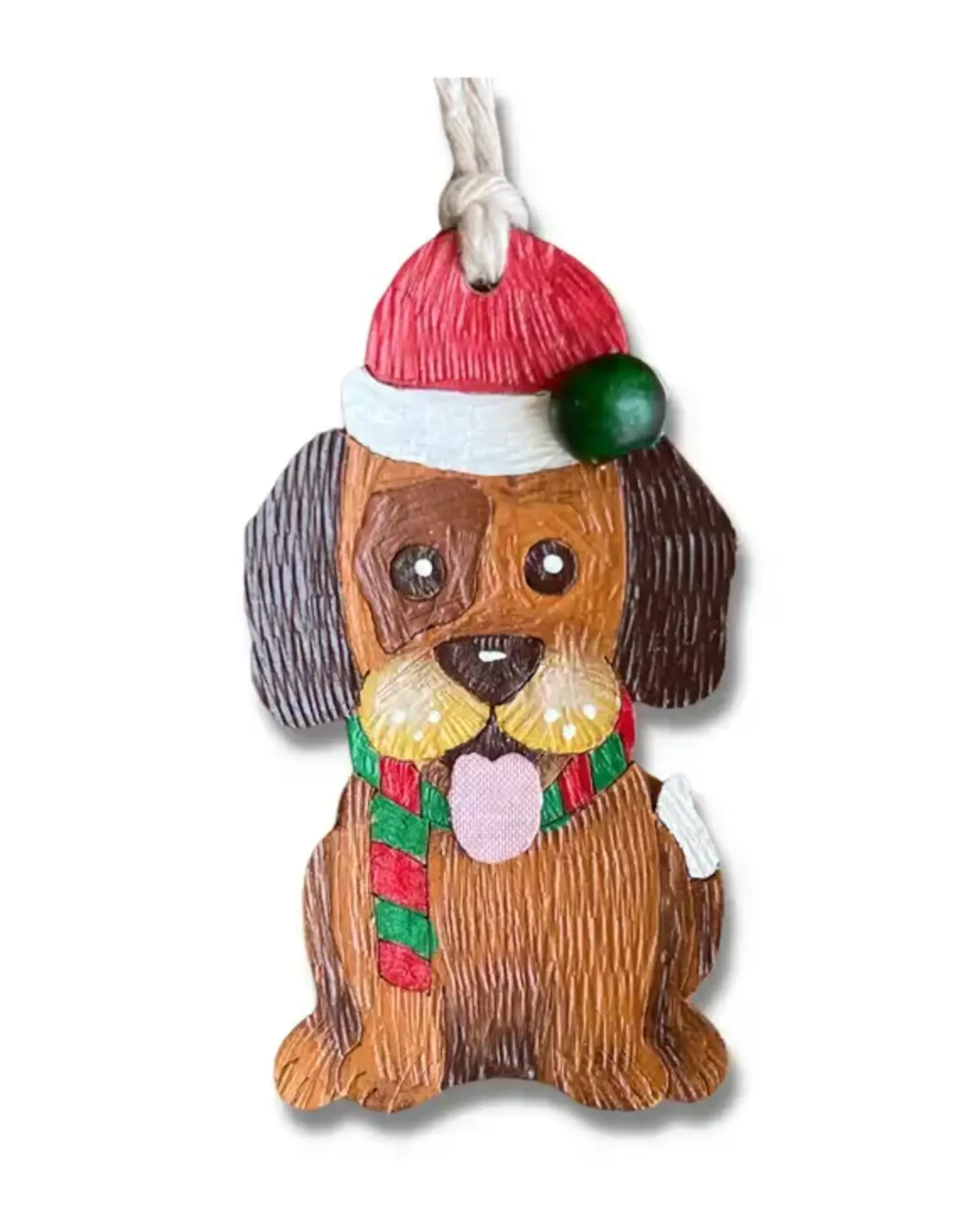 Tulia Artisans Dog Christmas Ornament