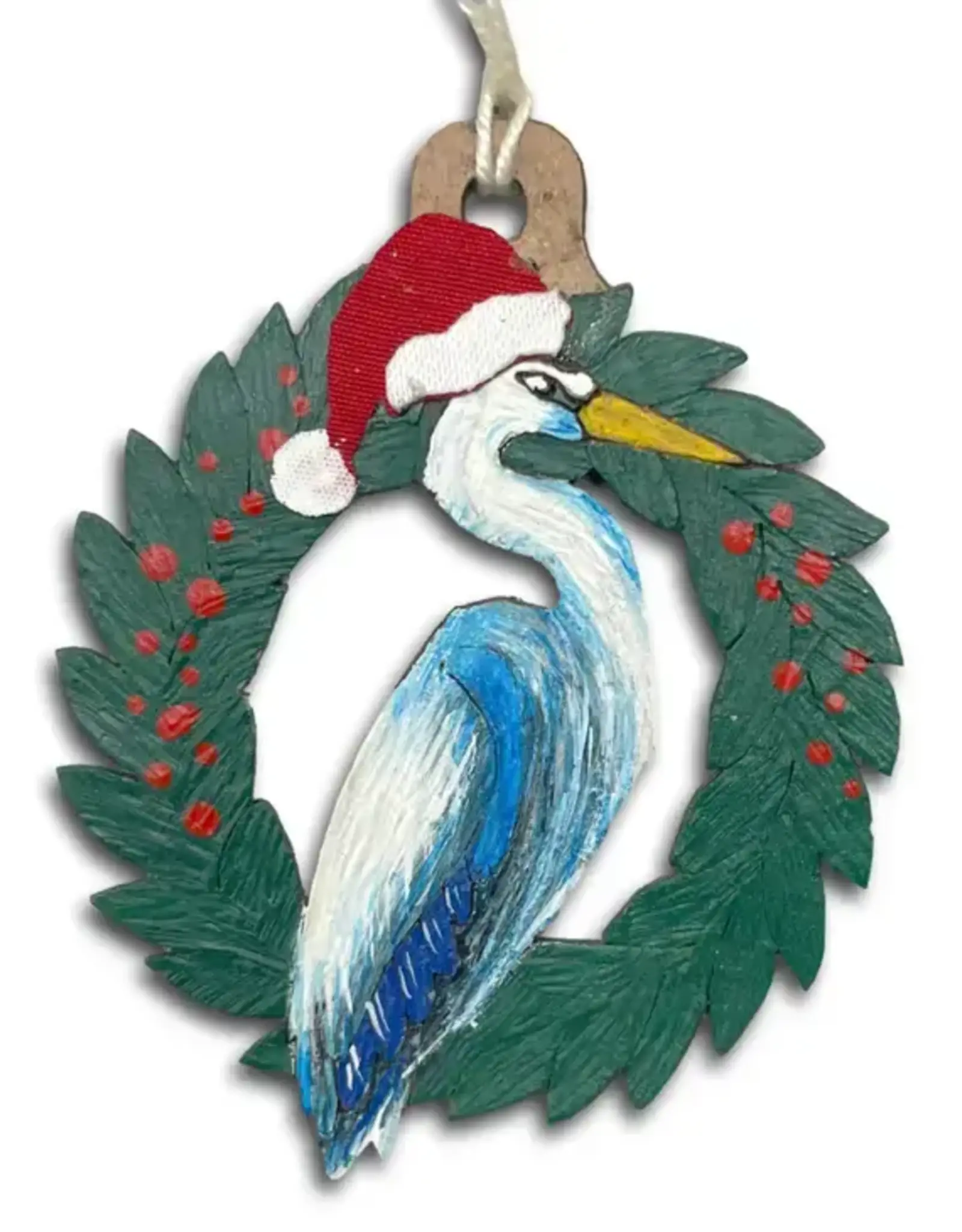 Tulia Artisans Heron Christmas Ornament