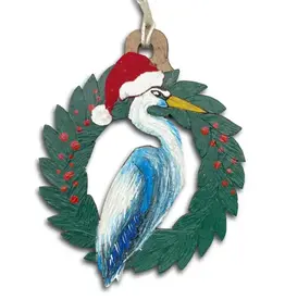 Tulia Artisans Heron Christmas Ornament