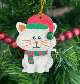 Tulia Artisans Cat Christmas Ornament