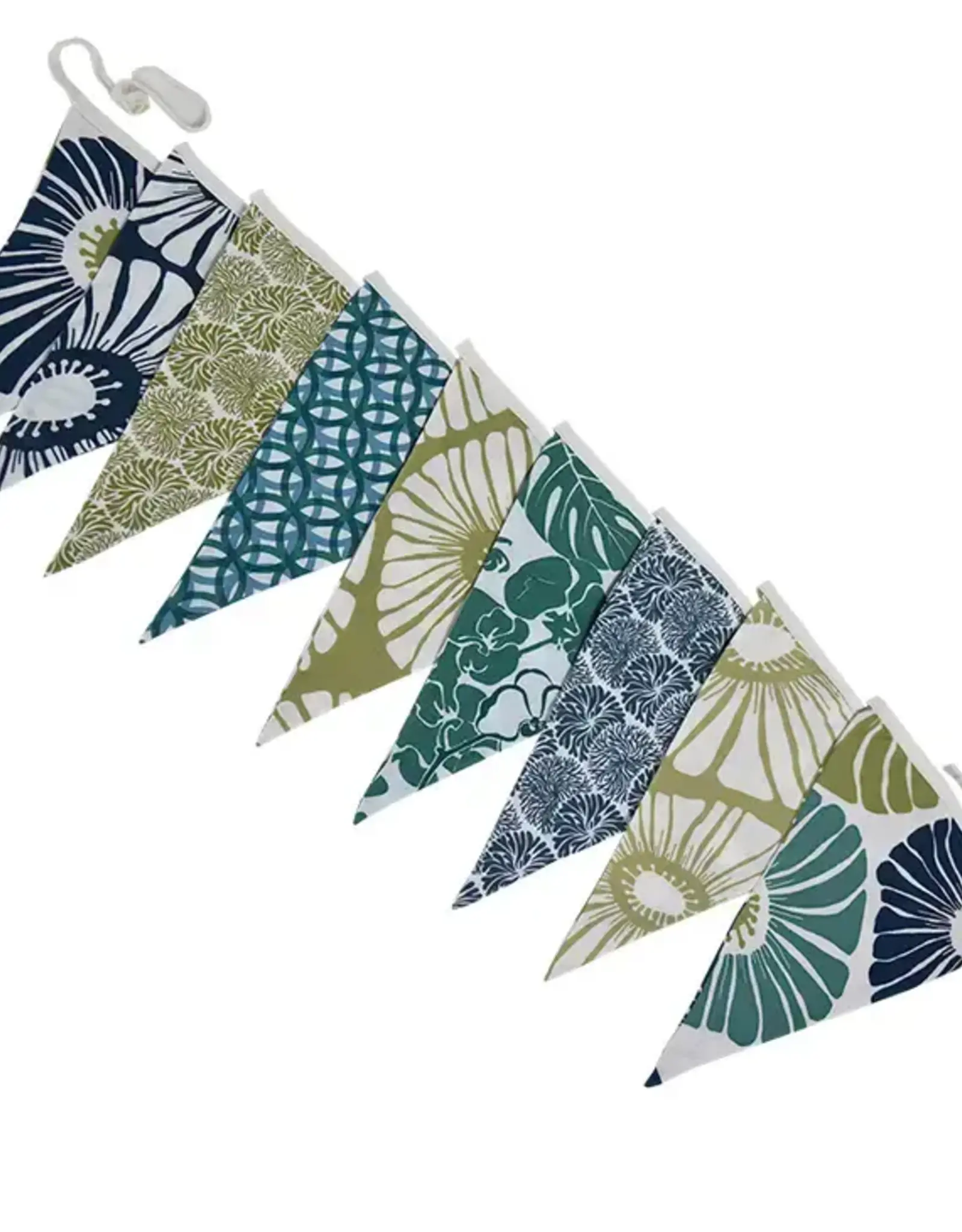 Balizen Bunting Banner Flags (Green and Blue)