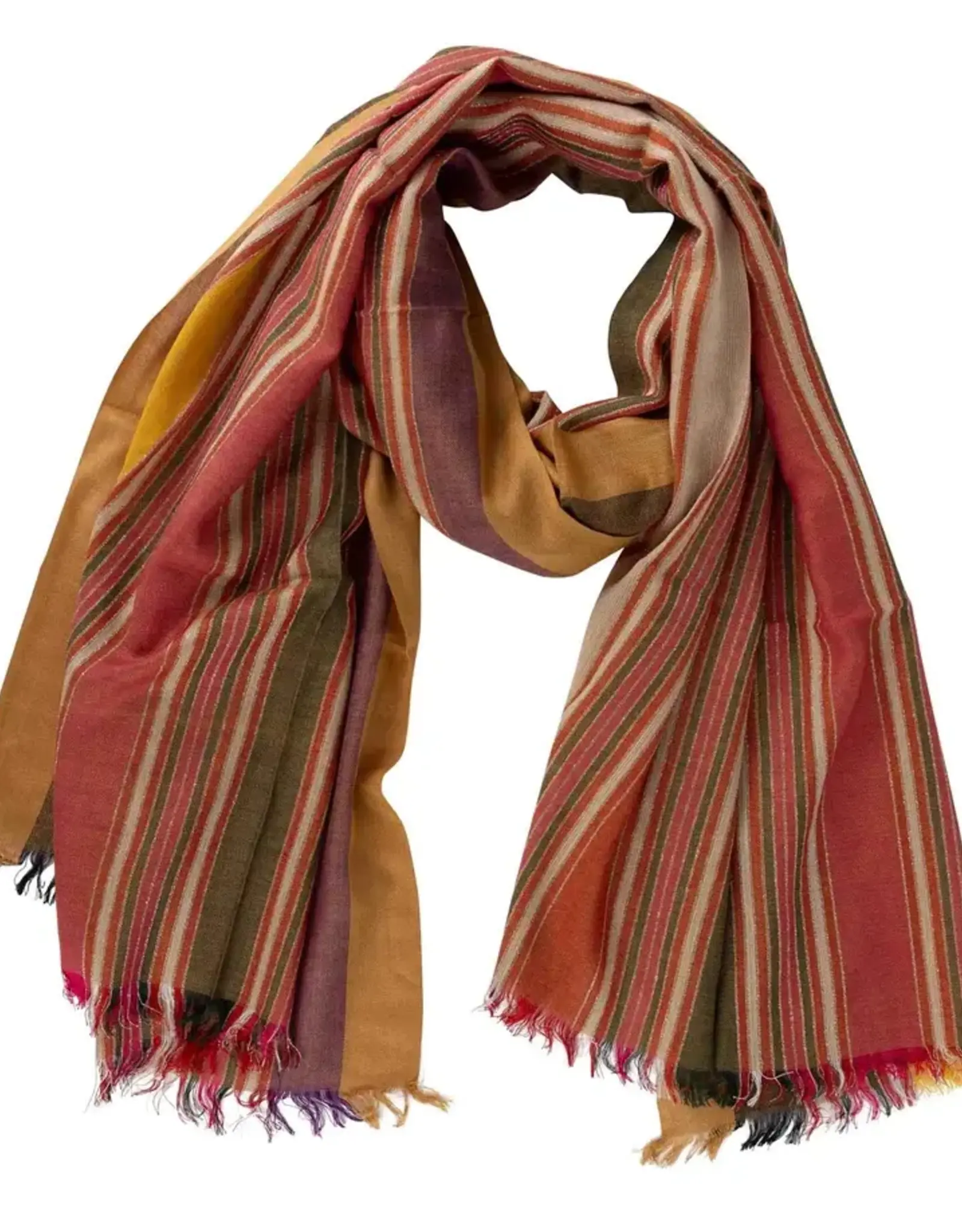 Ten Thousand Villages Expedition Striped Scarf