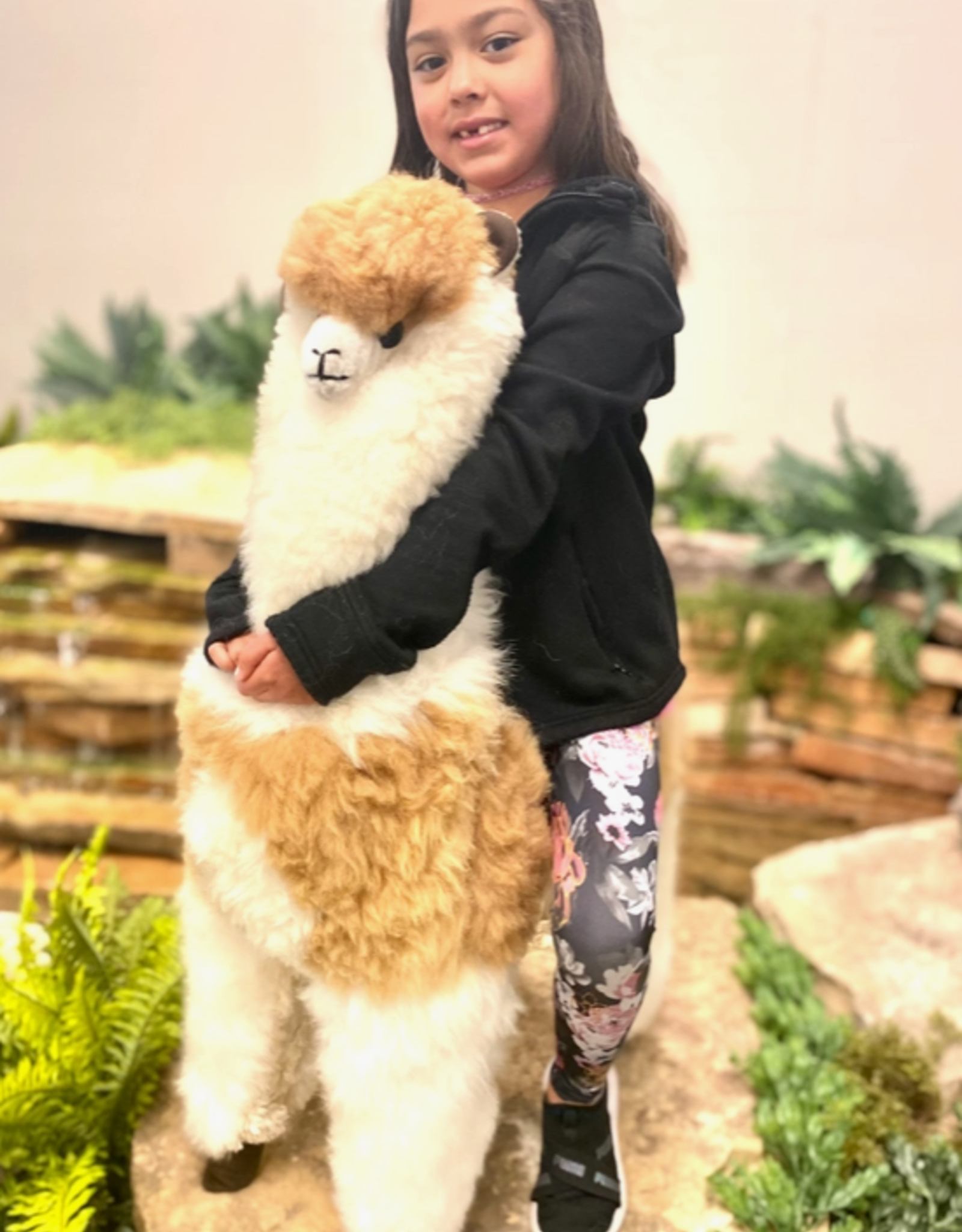 Blossom Inspirations Large Alpaca Standing Fur Toy