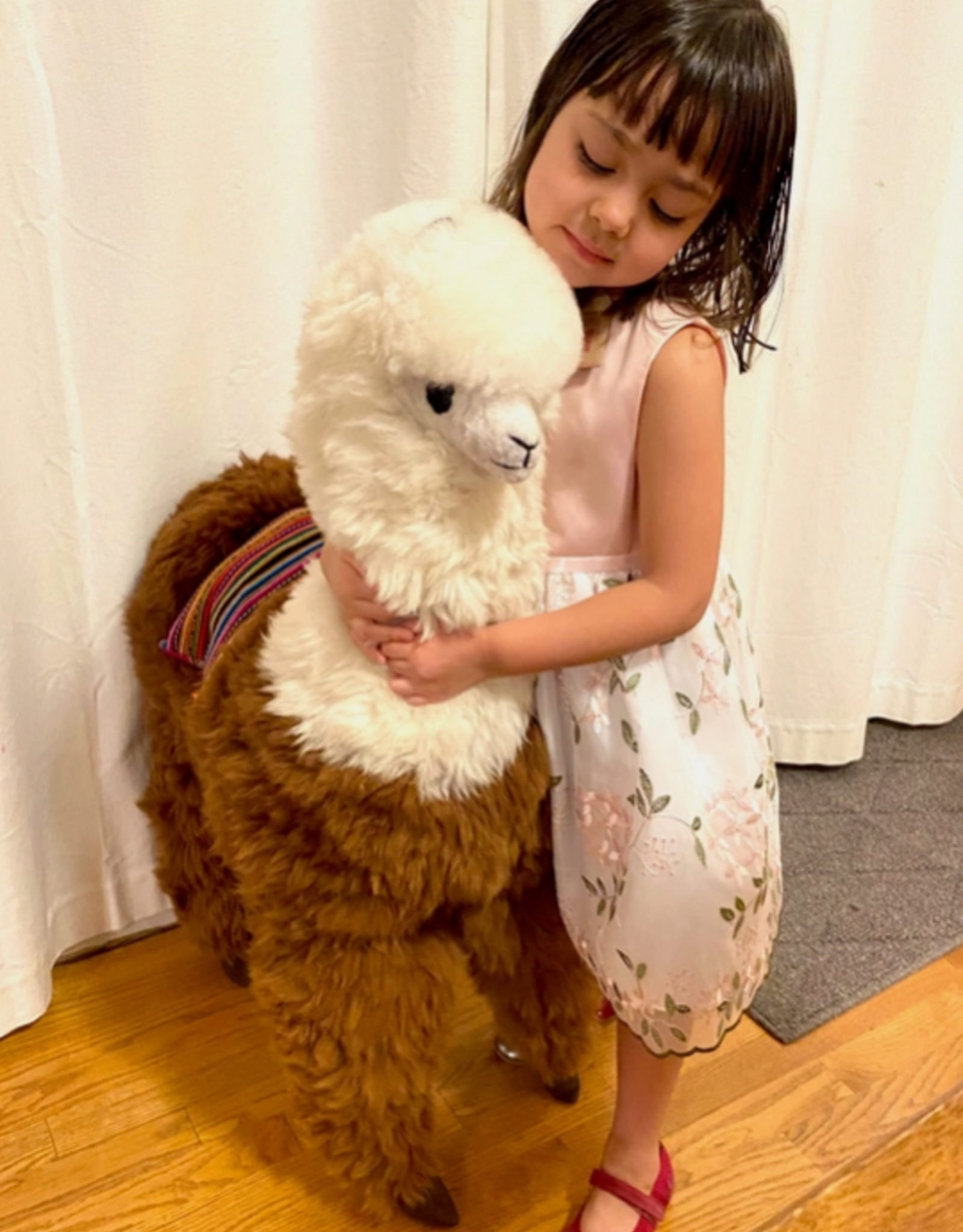 Blossom Inspirations Large Alpaca Standing Fur Toy