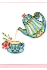 Quilling Card Quilled Afternoon Tea Greeting Card