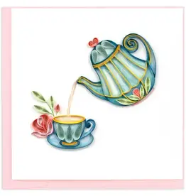 Quilling Card Quilled Afternoon Tea Greeting Card