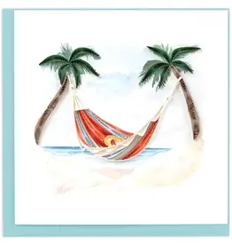 Quilling Card Quilled Beach Hammock Greeting Card