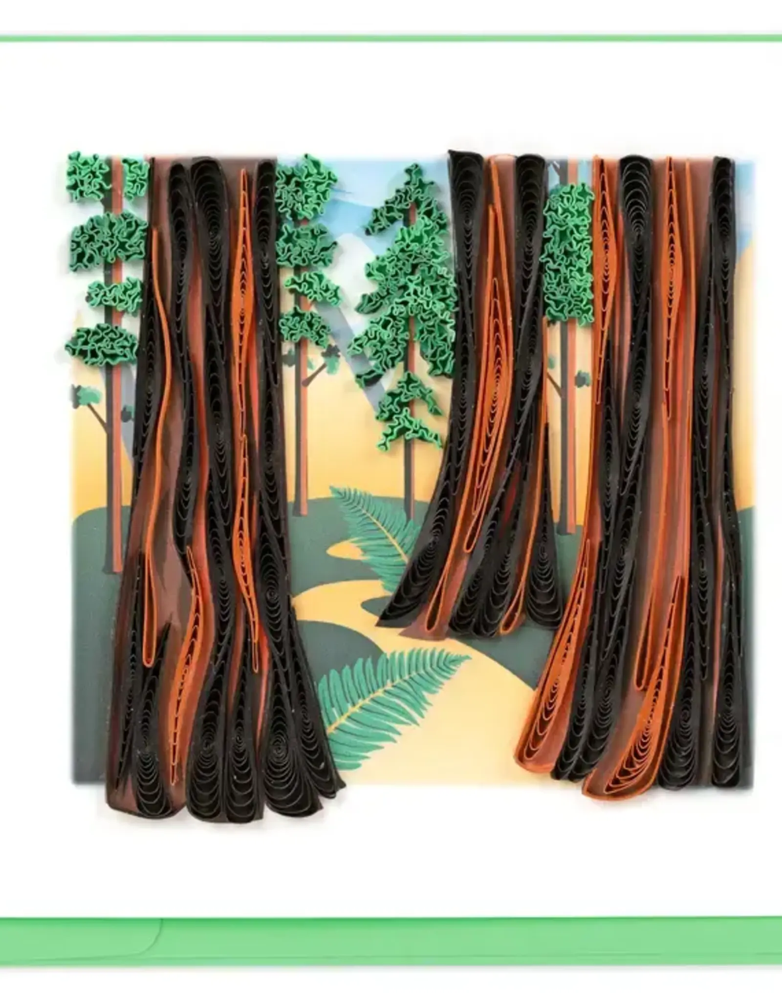 Quilling Card Quilled Redwood Forest Greeting Card