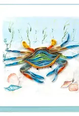 Quilling Card Quilled Chesapeake Blue Crab Greeting Card