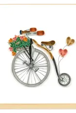 Quilling Card Quilled Vintage Bicycle Card