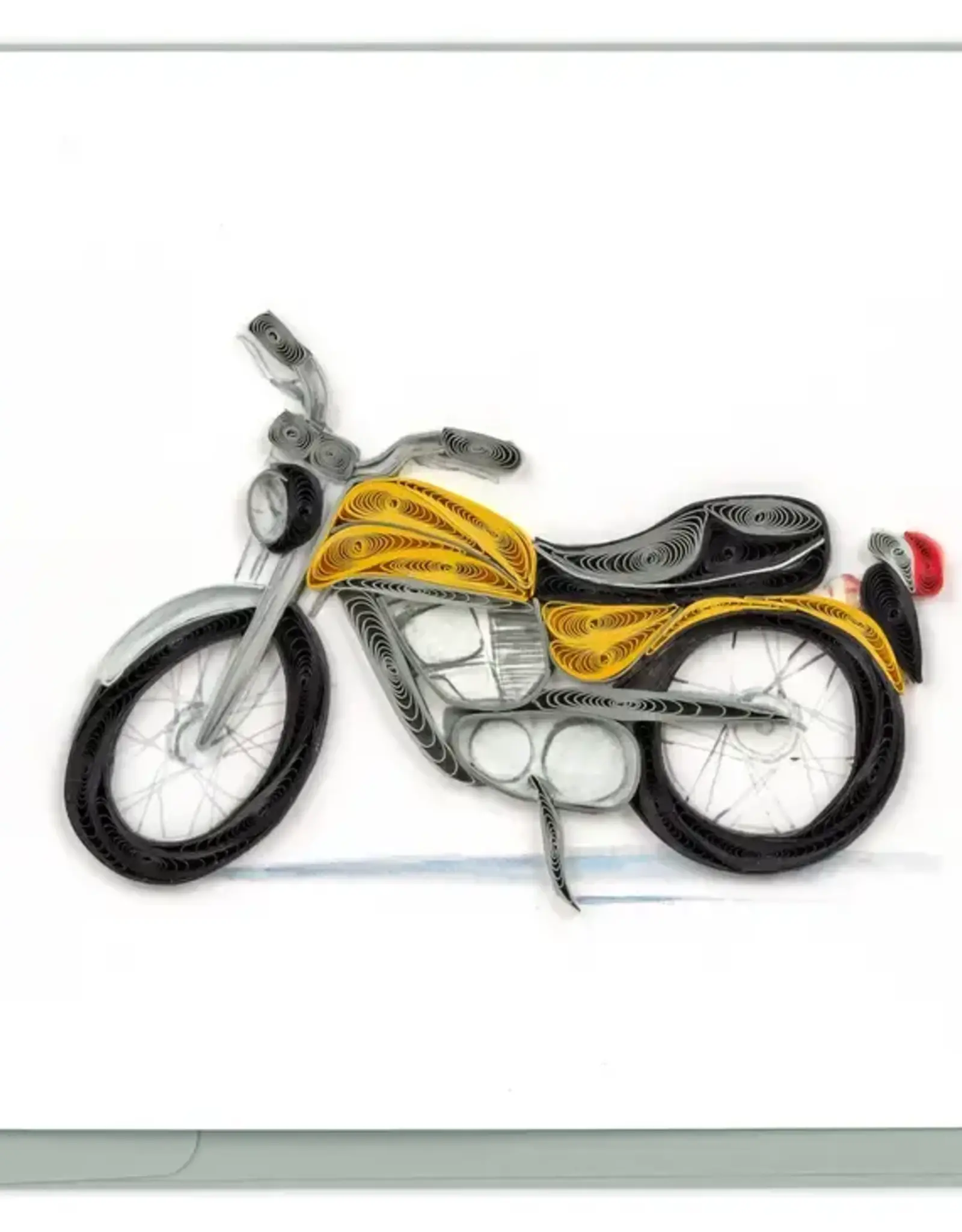Quilling Card Quilled Classic Motorcycle Greeting Card
