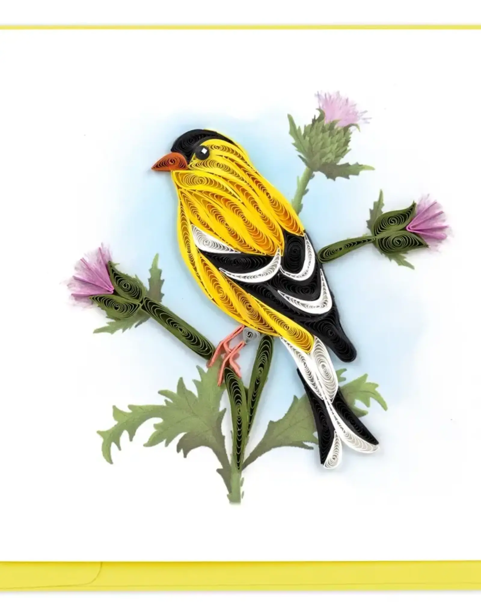 Quilling Card Quilled American Goldfinch Greeting Card