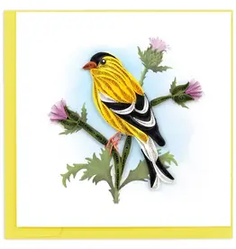 Quilling Card Quilled American Goldfinch Greeting Card