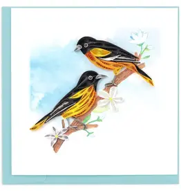 Quilling Card Quilled Baltimore Oriole Greeting Card