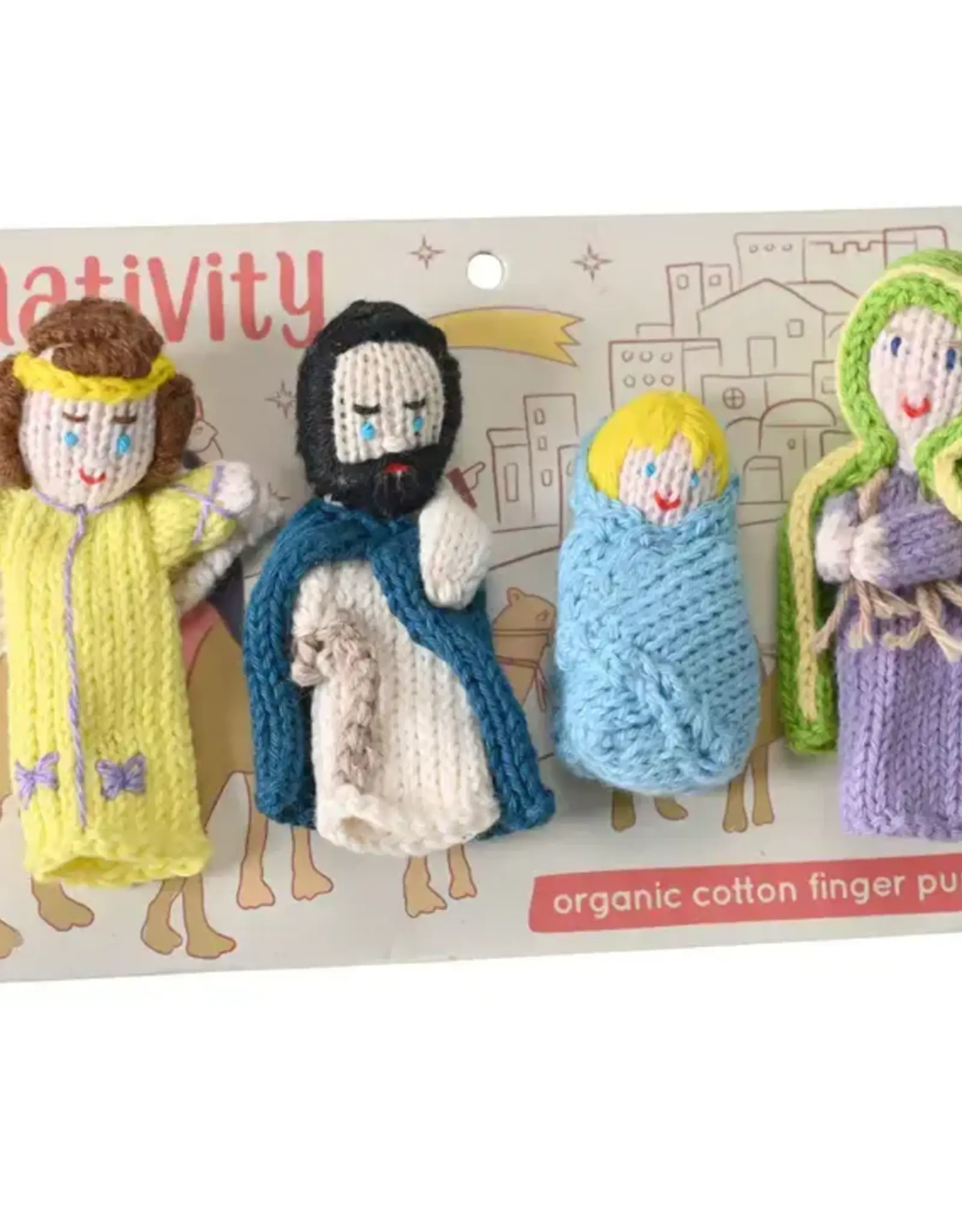 Lucuma Designs Organic Cotton Nativity Finger Puppets