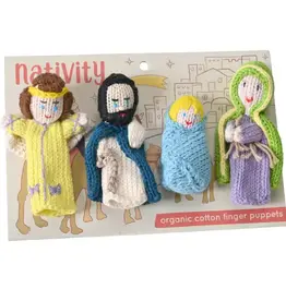 Lucuma Designs Organic Cotton Nativity Finger Puppets