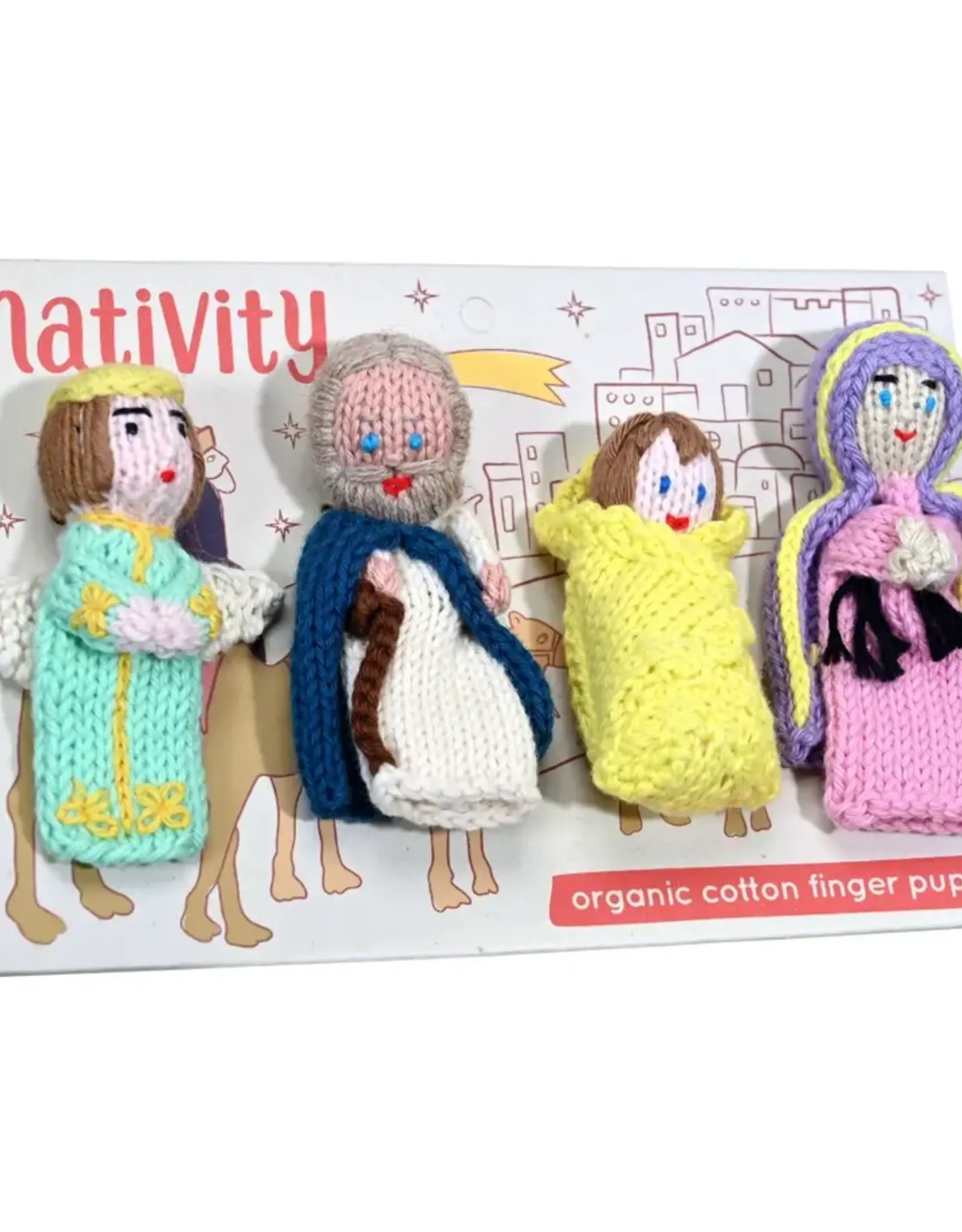 Lucuma Designs Organic Cotton Nativity Finger Puppets