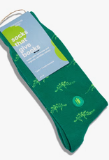 Conscious Step Socks that Give Books (Green Dinosaurs)