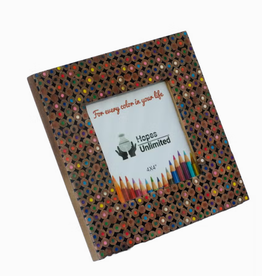 Hopes Unlimited Recycled Pencils Frame - 4x4"