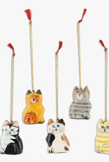 Hopes Unlimited Handpainted Cat Ornament Assorted