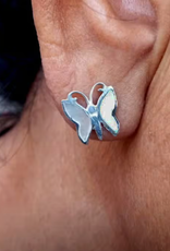 Women's Peace Collection Mother-of-Pearl Butterfly Studs