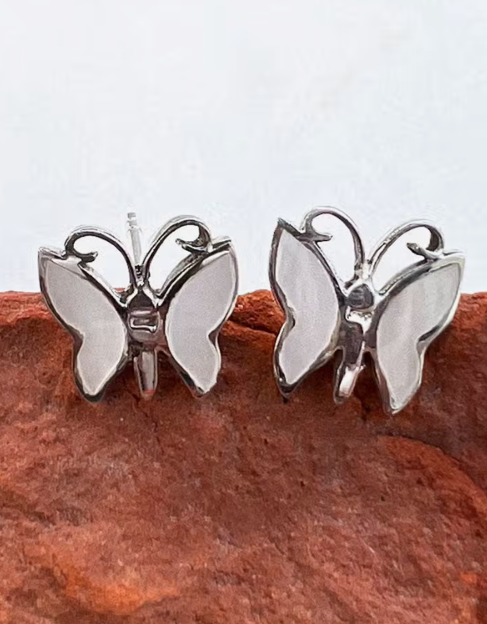 Women's Peace Collection Mother-of-Pearl Butterfly Studs